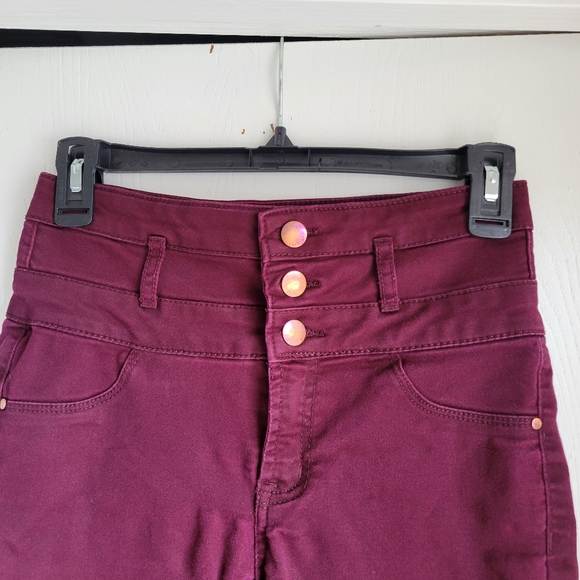 Maroon skinny pants - Picture 3 of 6